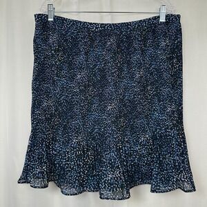 NEW Banana Republic Chiffon Pleated Mini Skirt Size 16T TALL Lined Career Dainty
